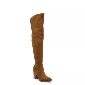 Stylish Tan Over-the-Knee Boots